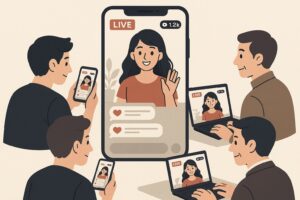 ライブ配信の様子